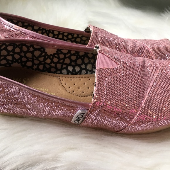 Sparkle Pink Toms - Picture 5 of 6
